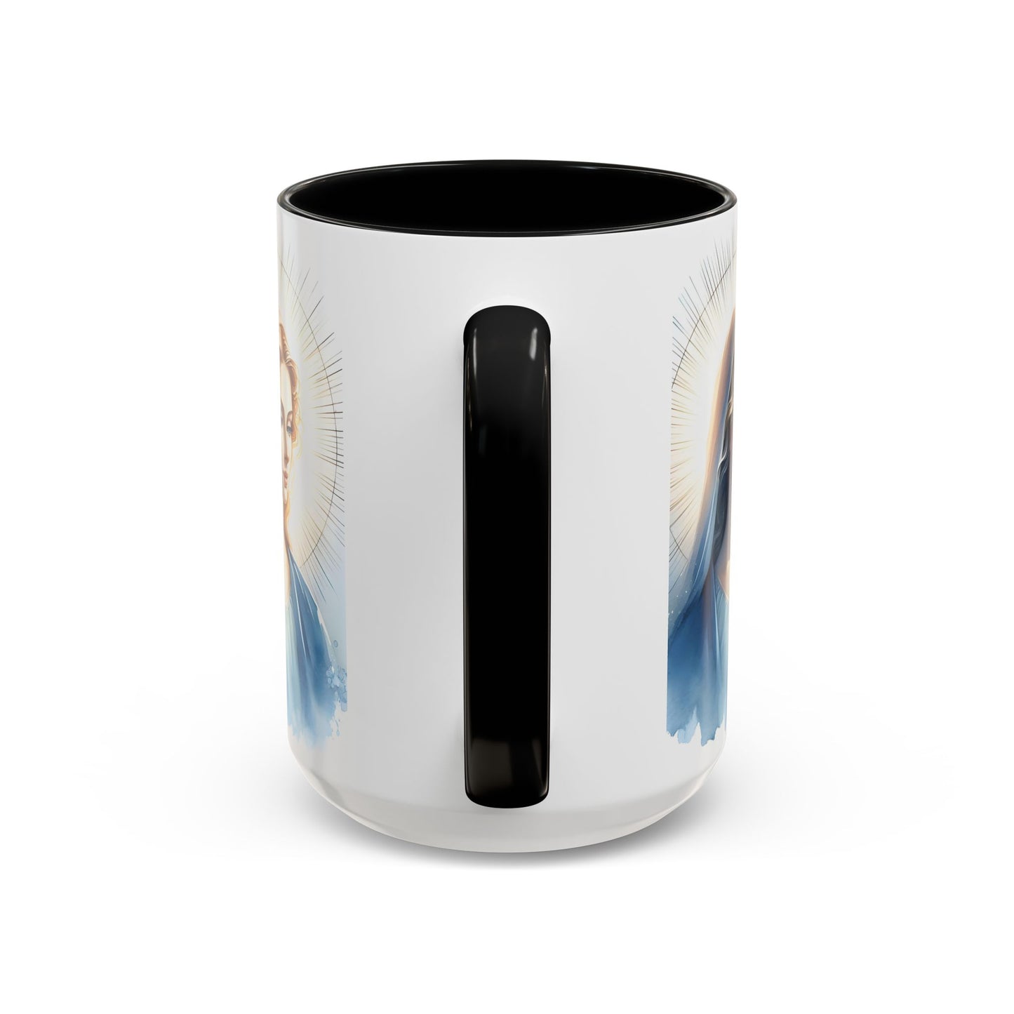 Serene Virgin Mary Accent Coffee Mug