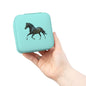 Horse Jewelry Travel Case — Compact Pink Travel Jewelry Organizer for Rings, Earrings & Necklaces