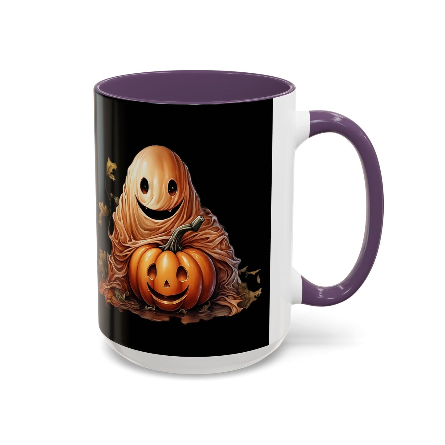 Halloween Ghost Pumpkin Coffee Mug, Spooky Drinkware, Fall Decor, Halloween Gift, Pumpkin Spice Lover's Mug