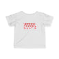 Infant Tee — Red Heart Pattern Baby Shirt (Valentine’s Day)