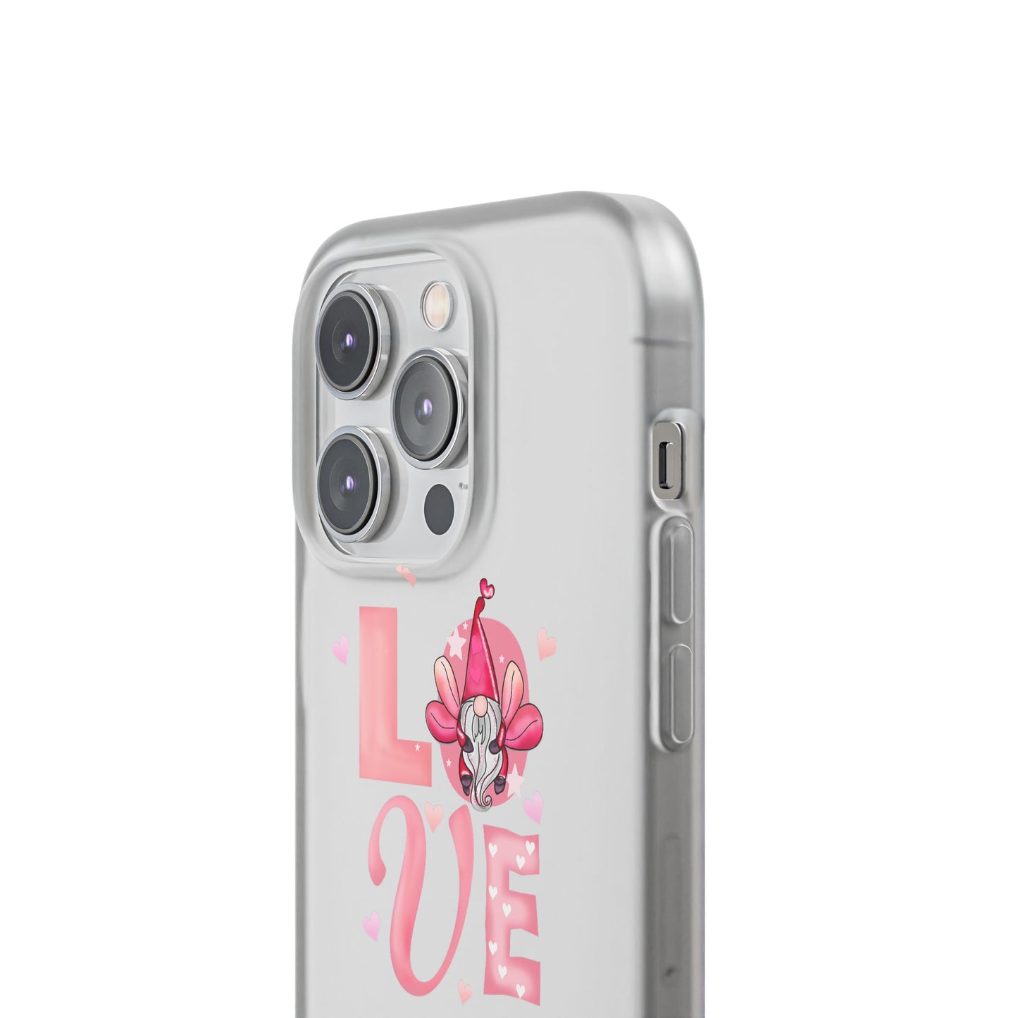 Love Gnome Phone Case — Cute Pink Valentine Flexi Case
