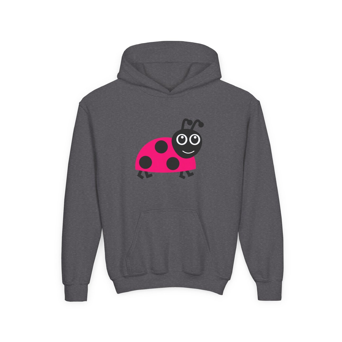 Pink Ladybug Kids Hoodie | Cute Bug Graphic Sweatshirt