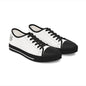 White Low Top Sneakers — Classic Women's Canvas Casual Shoes