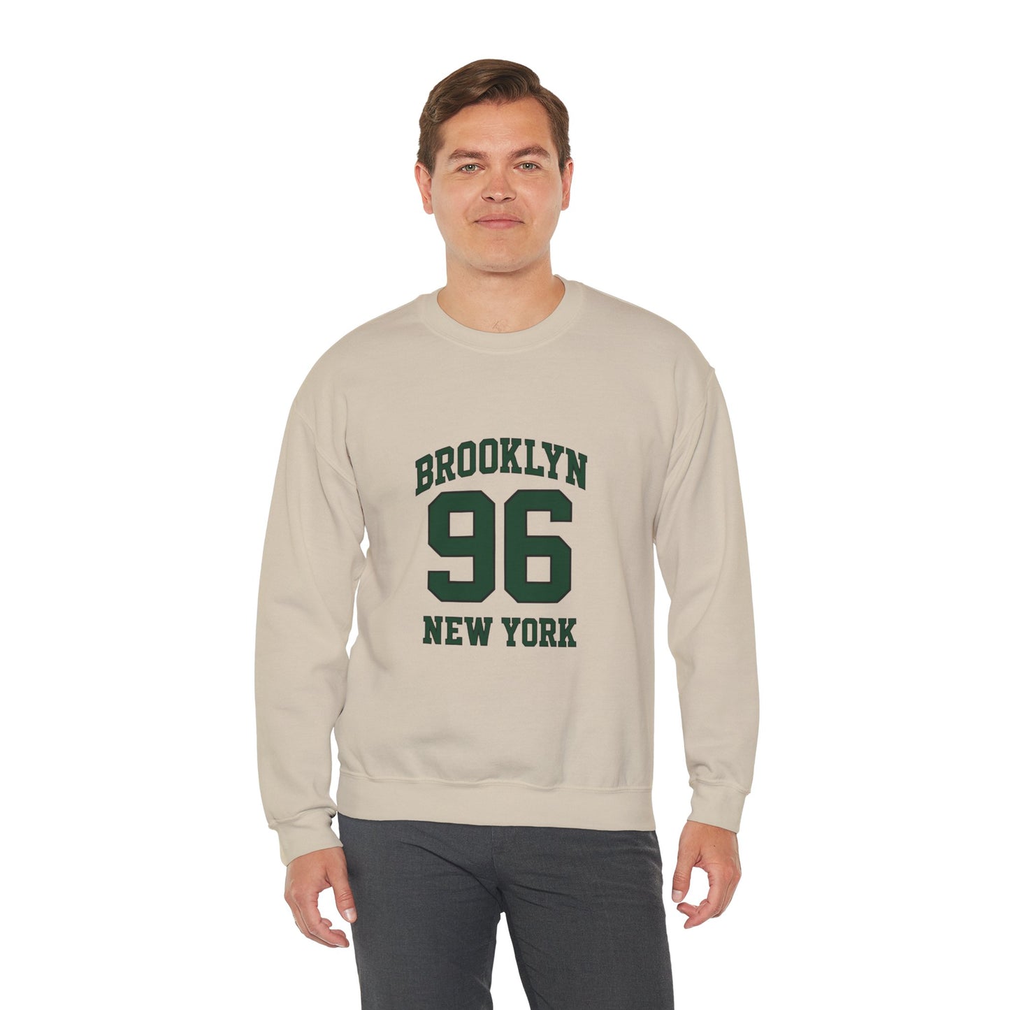 Crewneck Sweatshirt - Brooklyn 96 New York Vintage Athletic Pullover