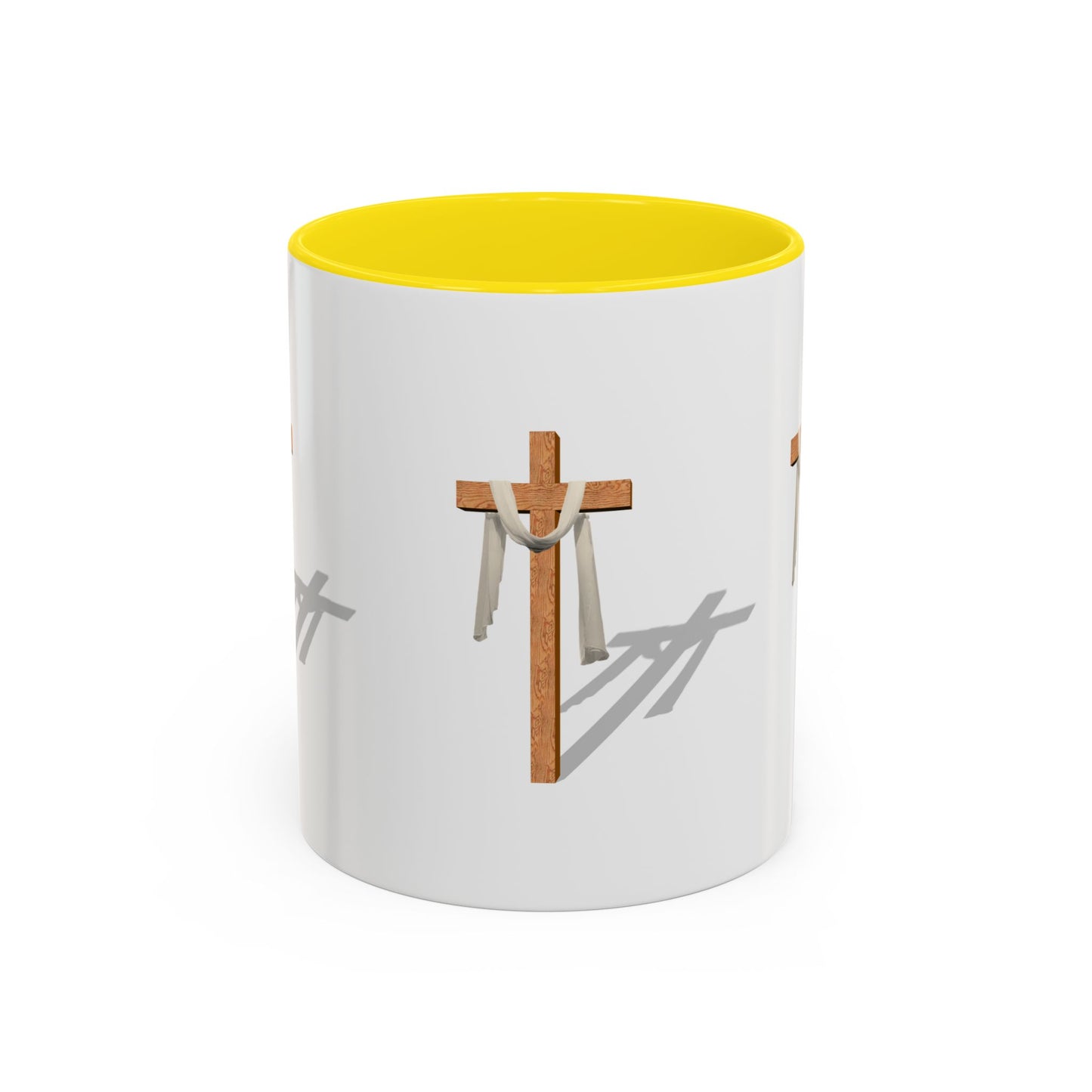 Faith-Inspired Accent Coffee Mug – Spiritual Gift for Christians, Religious Decor, Church Mug, Inspirational Drinkware