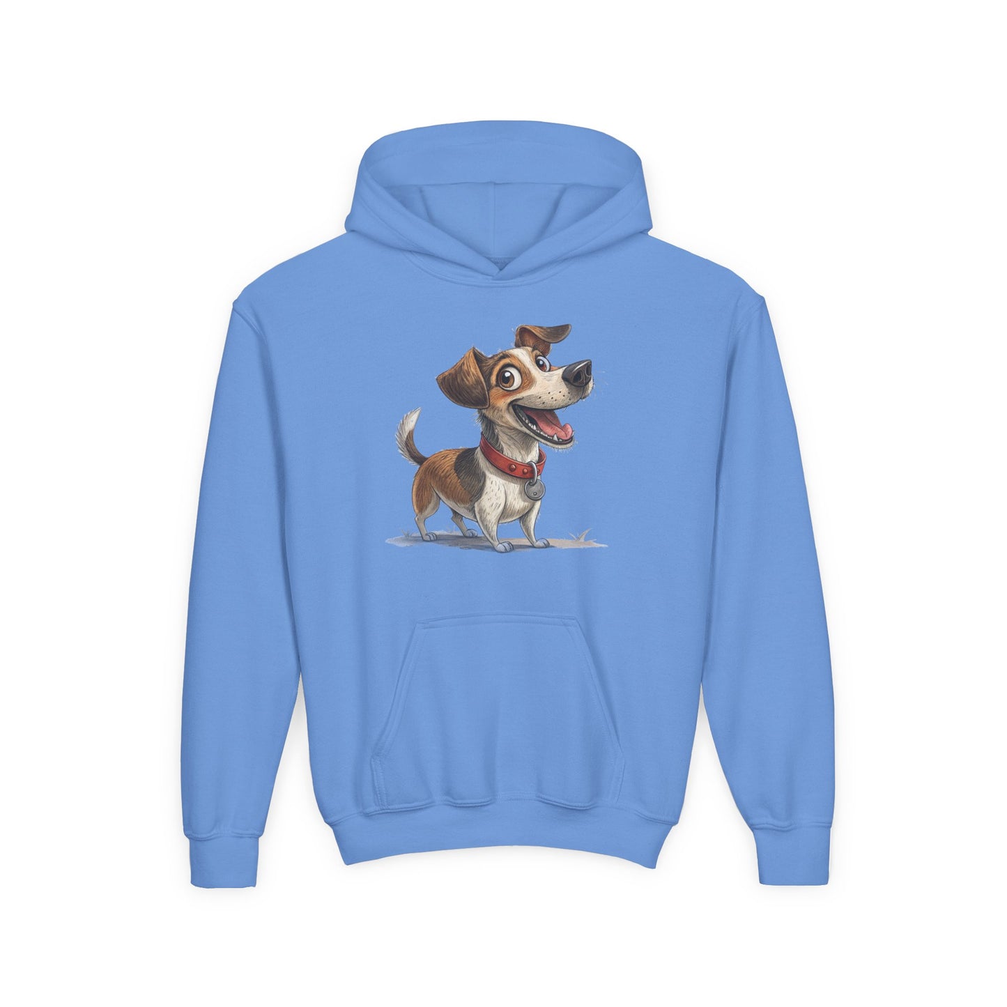Kids Dog Hoodie – Cute Cartoon Jack Russell Puppy Sweatshirt (Custom Name Option)