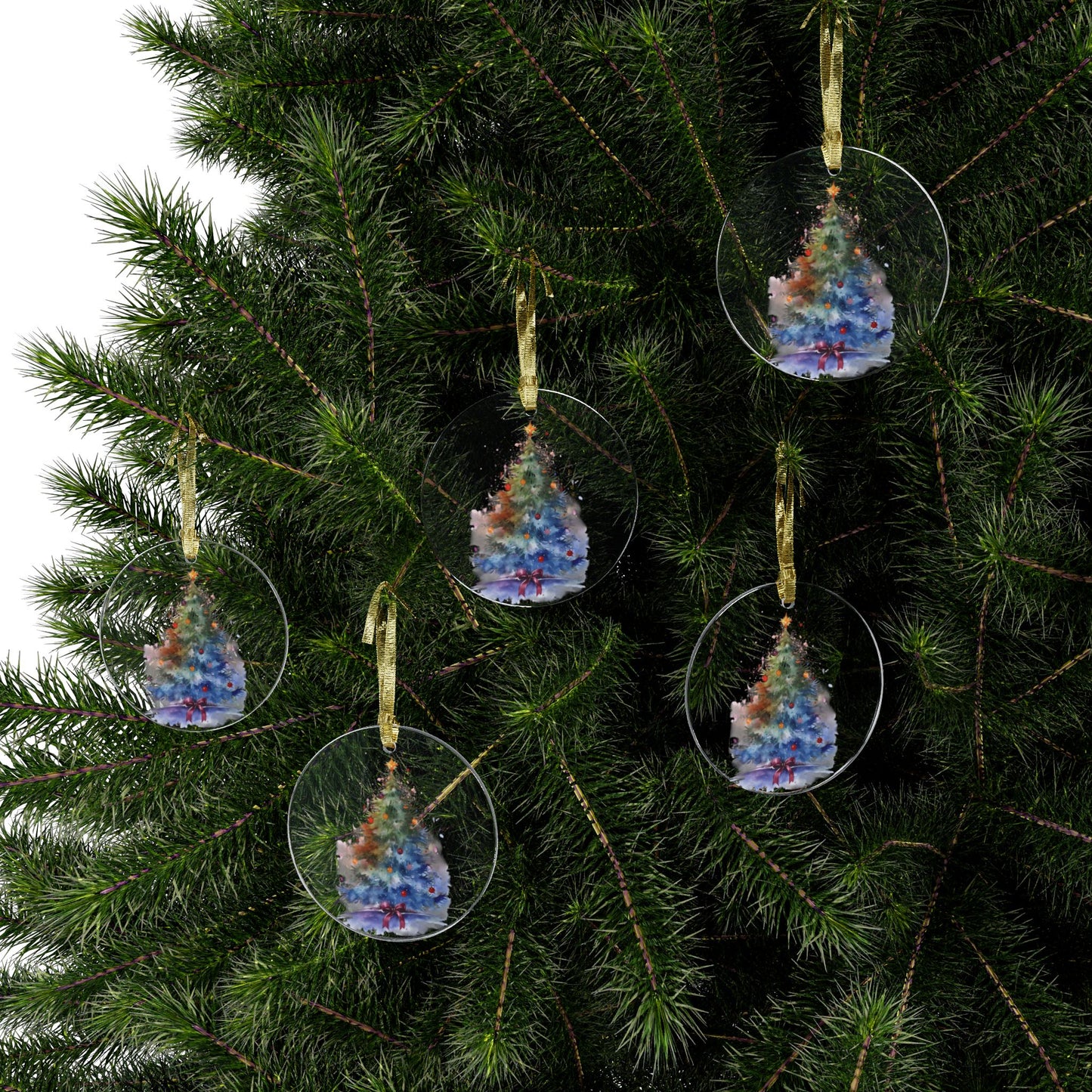 Festive Acrylic Ornaments, Personalized Christmas Decorations, Winter Holiday Hangings, Unique Gifts for Tree, Modern Home Decor