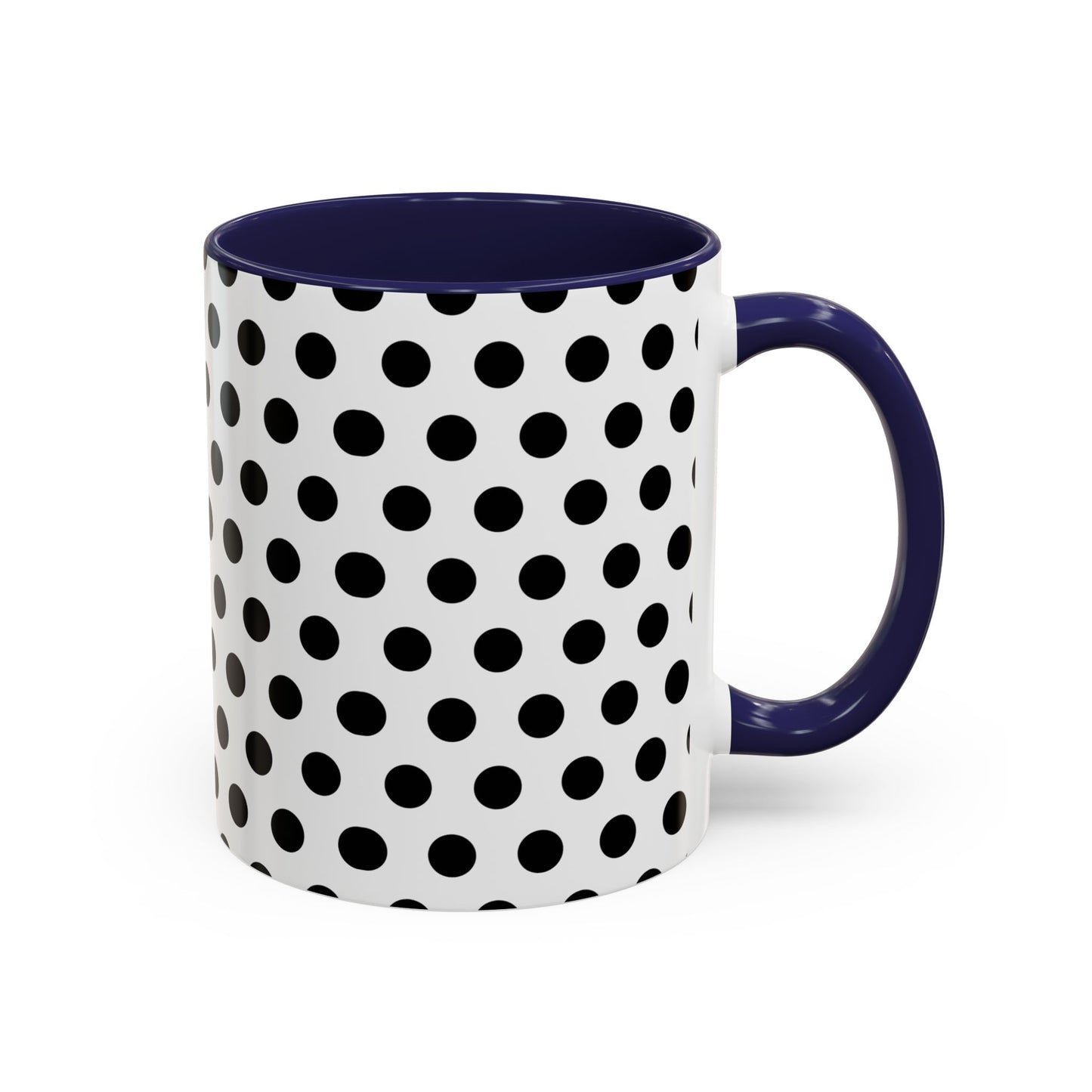 Elegant Polka Dot Mug - Stylish Coffee Cup for Home, Office, Gift for Birthdays, Anniversaries, Holidays, Unique Drinkware