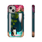 Penguin in a Glass Floral Tough Phone Case — Cute Protective Phone Cover