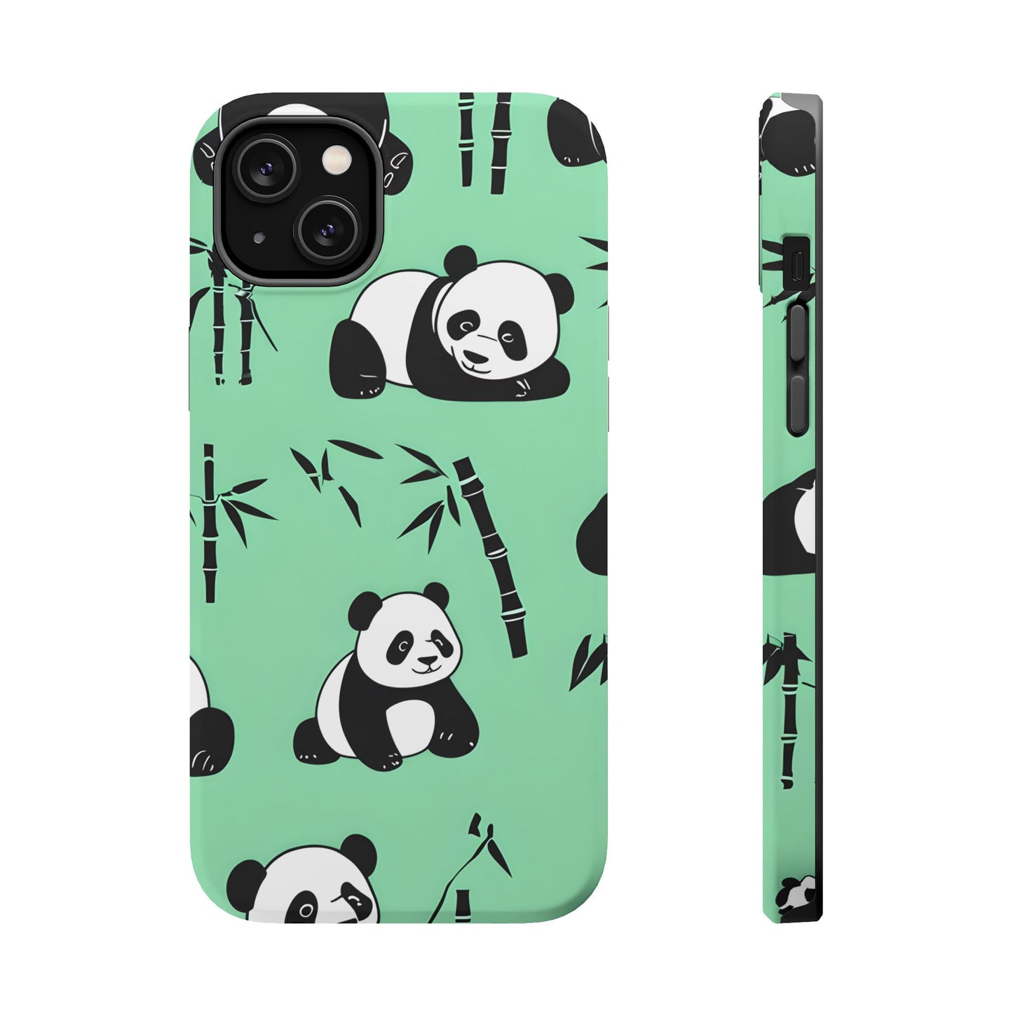 Panda Bamboo Magnetic Impact-Resistant Phone Case