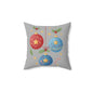 Holiday Ornament Pillow, Decorative Throw Cushion, Festive Home Decor, Christmas Gift, Winter Blanket Accessory, Cozy Seasonal Accent