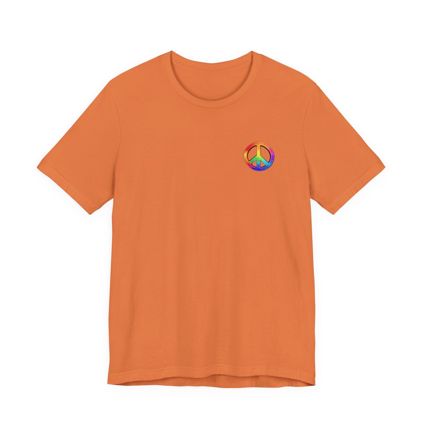 Peace Sign Tie-Dye Tee — Rainbow Hippie Peace Symbol T-Shirt