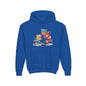 Youth Hockey Hoodie - Cute Kids Ice Hockey Players Pullover (Add Name)