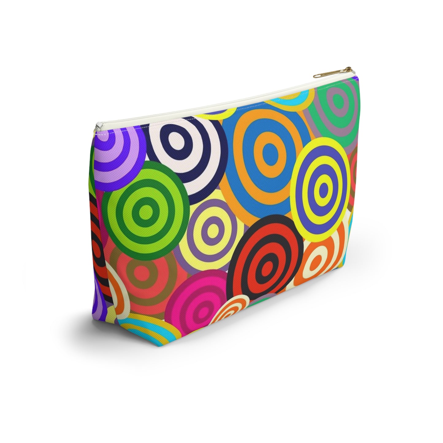 Colorful Circle Accessory Pouch | Cosmetic Bag, Makeup Organizer, Travel Pouch, Fun Gift, Party Favor