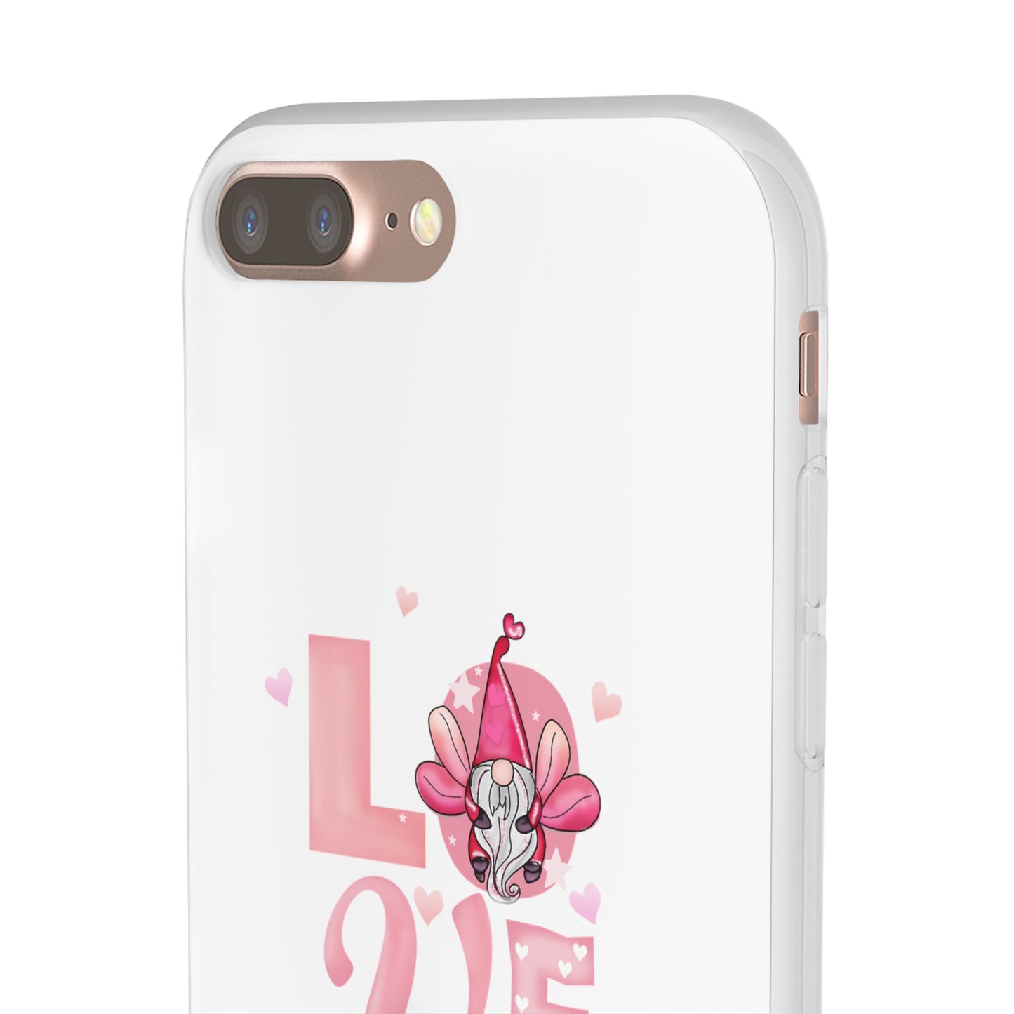 Love Gnome Phone Case — Cute Pink Valentine Flexi Case
