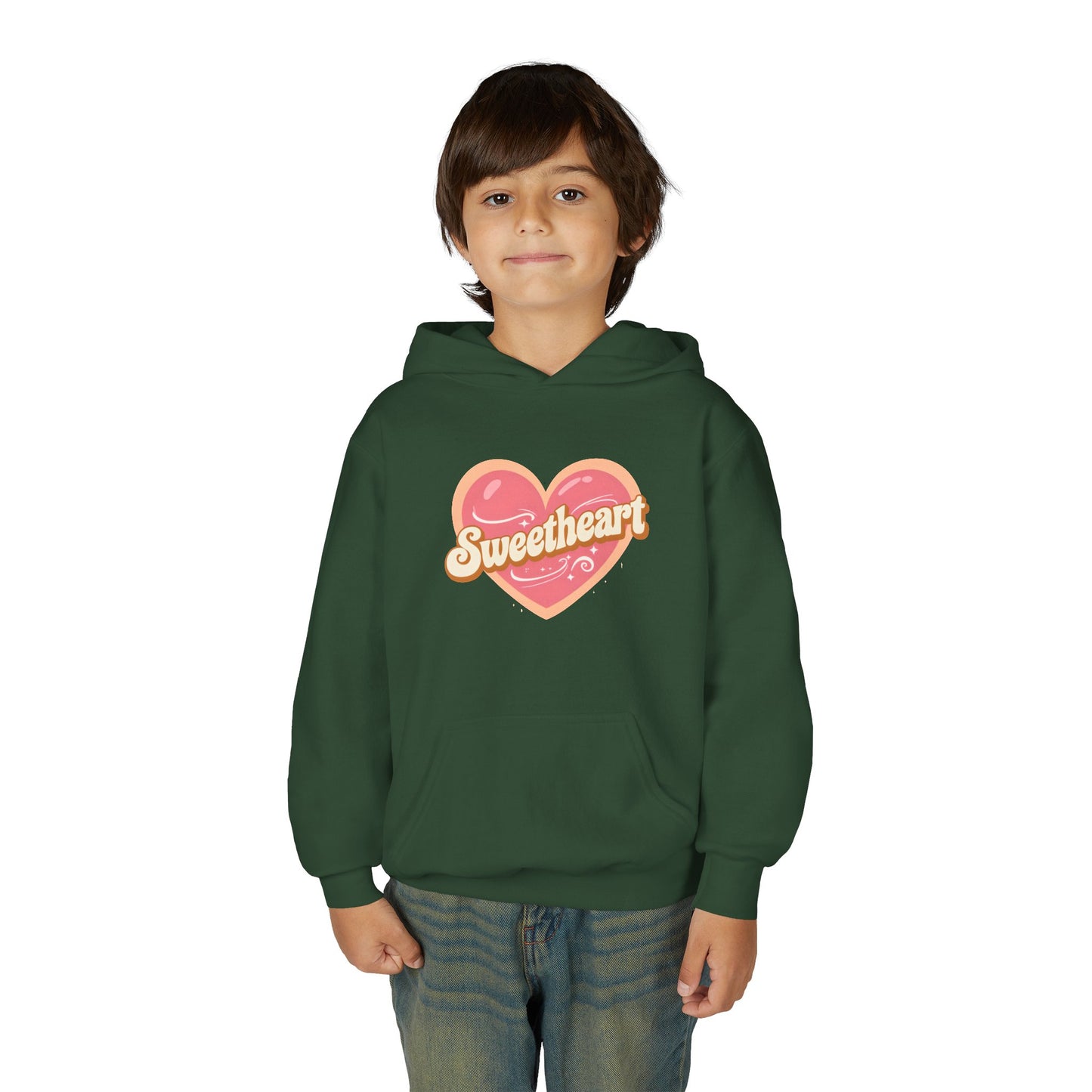 Sweetheart Heart Graphic Hoodie | Youth sweatshirt