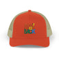 Don’t Look Back Snapback Trucker Cap — Retro Rainbow Embroidered Hat