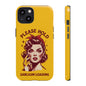 Phone Case - "Please Hold, Sarcasm Loading" Retro Pin-Up Tough Case