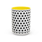 Elegant Polka Dot Mug - Stylish Coffee Cup for Home, Office, Gift for Birthdays, Anniversaries, Holidays, Unique Drinkware