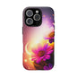 Floral Moonlight Phone Case – Purple Daisy Protective Cover