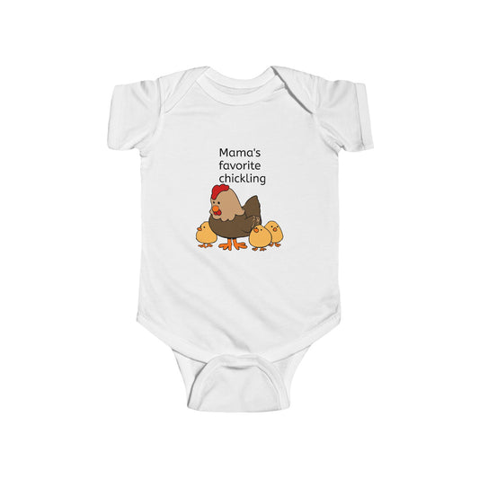 Mama Favorite Chickling Infant Bodysuit, Baby Shower Gift, Cute Baby Outfit