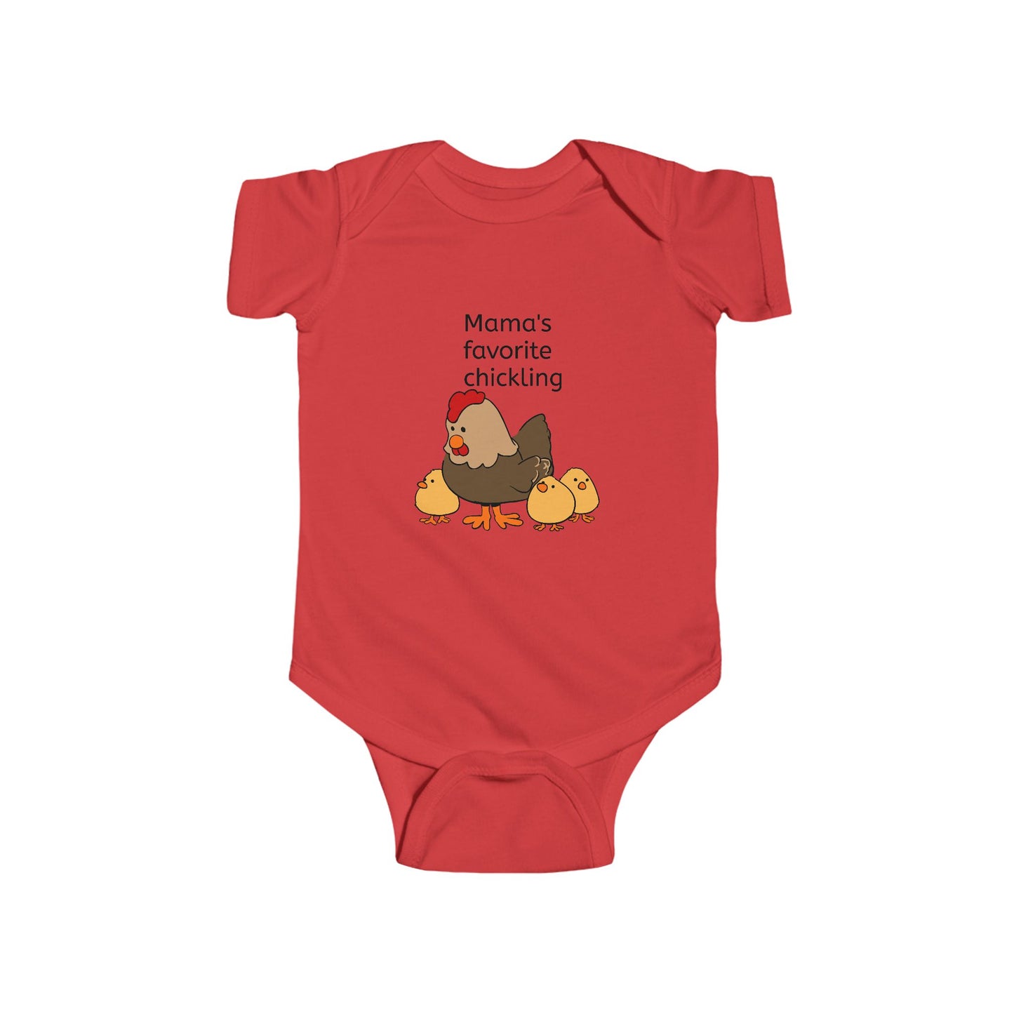 Mama Favorite Chickling Infant Bodysuit, Baby Shower Gift, Cute Baby Outfit