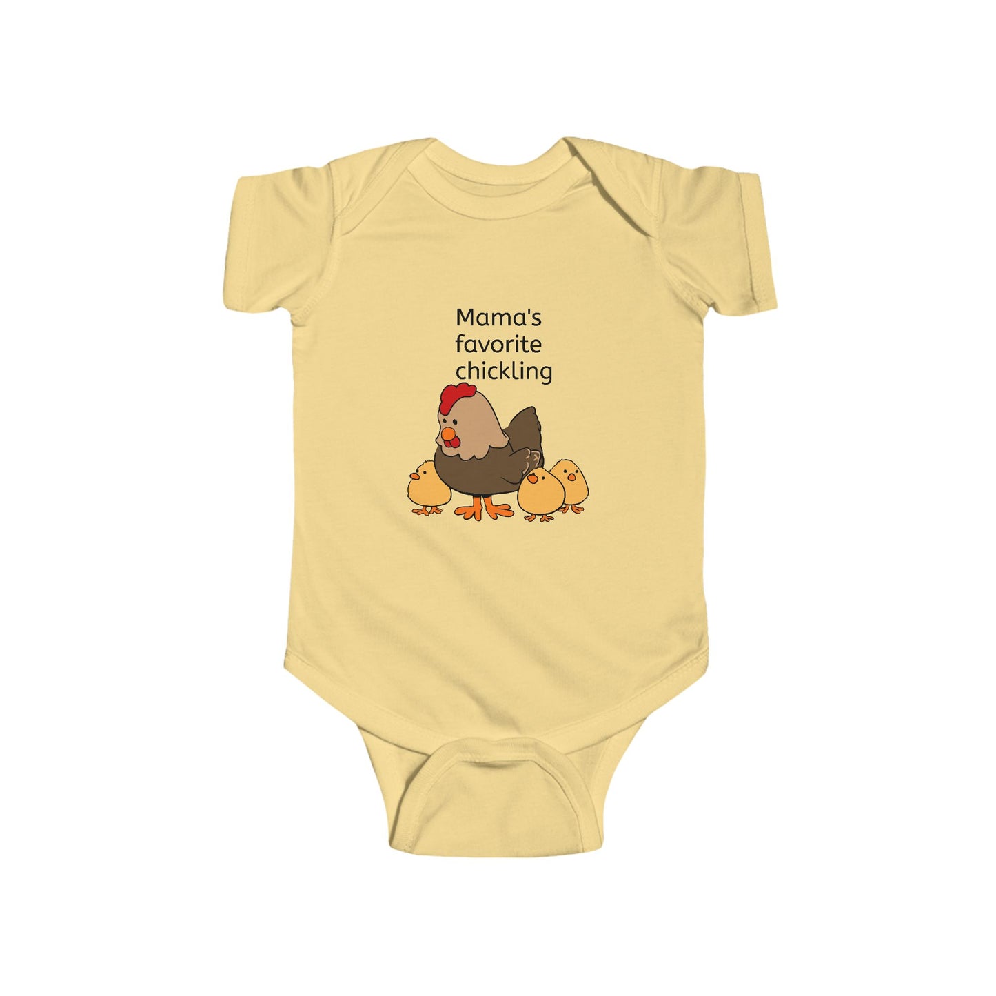Mama Favorite Chickling Infant Bodysuit, Baby Shower Gift, Cute Baby Outfit