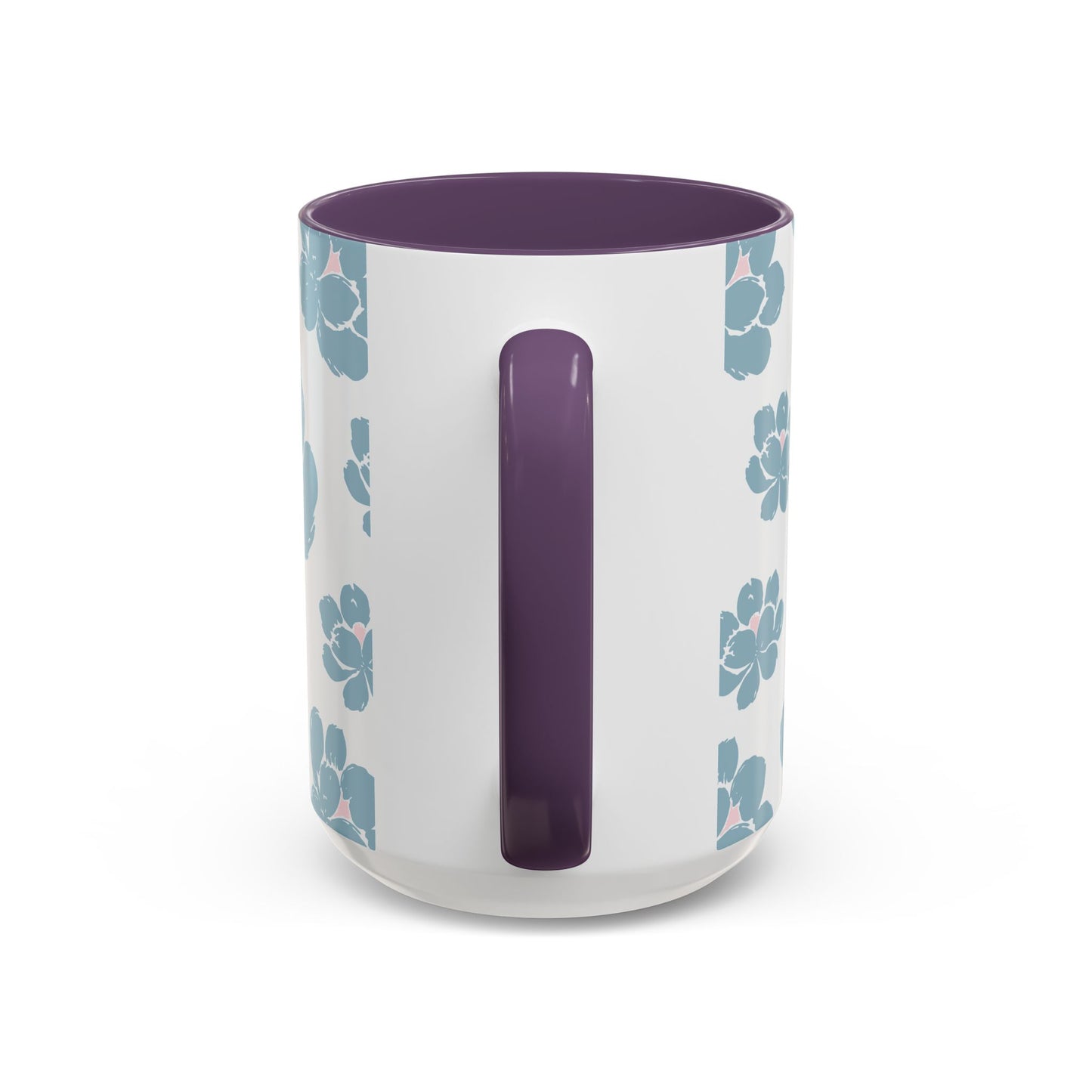 Floral Accent Coffee Mug - Elegant Drinkware, Perfect Gift for Her, Home Decor, Mother's Day, Birthday, Coffee Lovers