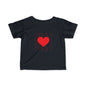Infant Tee – Red Heart Confetti Baby Shirt