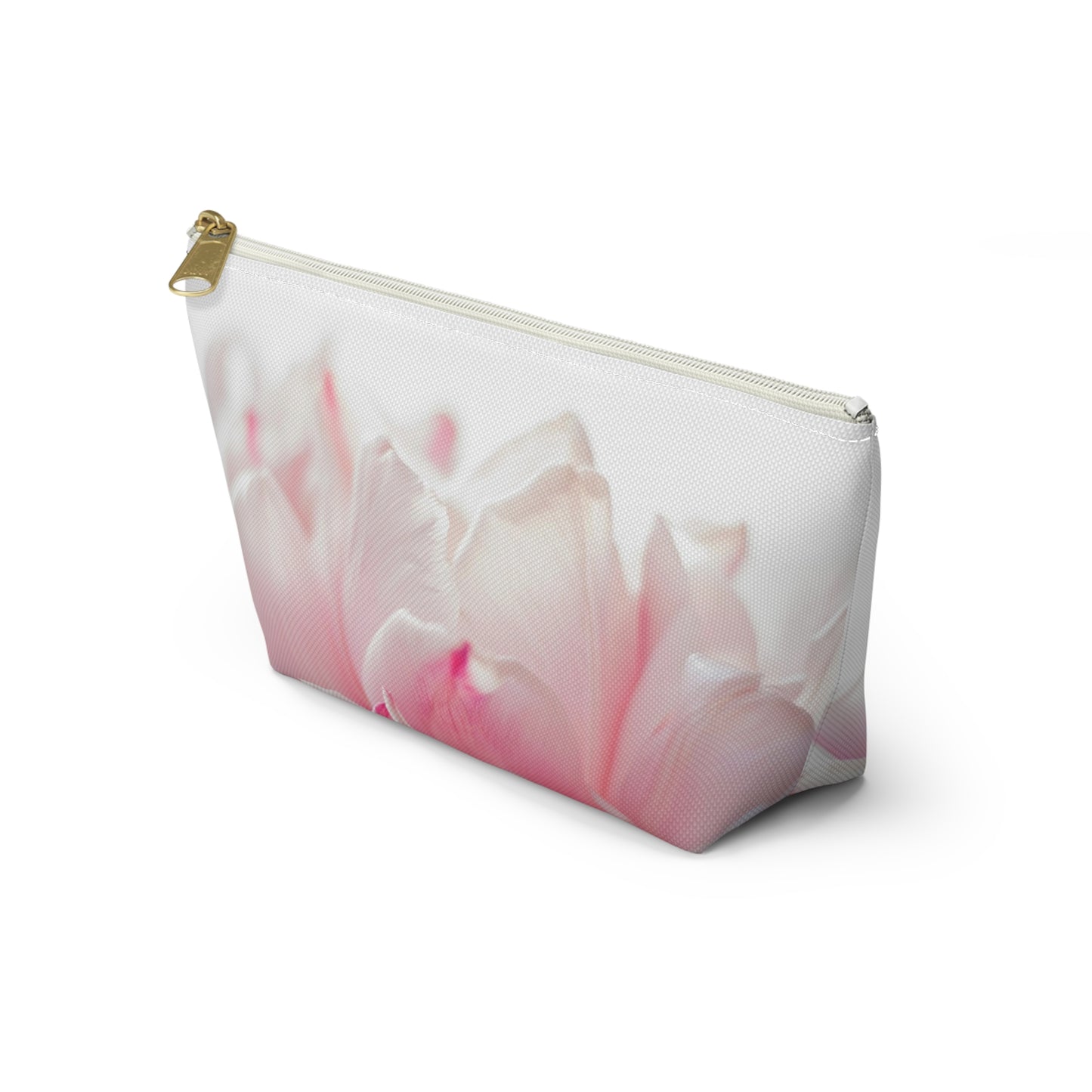 Floral Pink Tulip Accessory Pouch