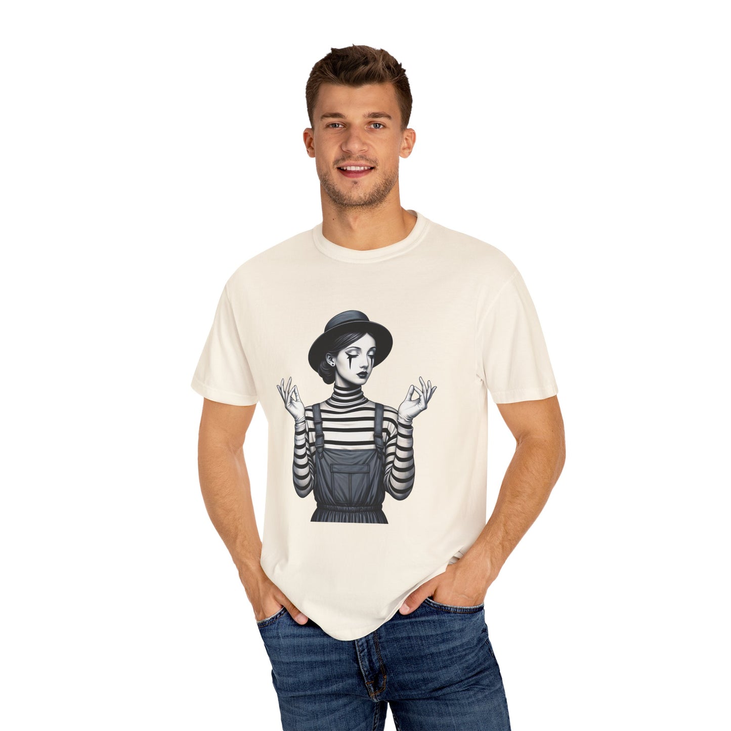 Gothic Striped Graphic Unisex T-Shirt, Edgy Casual Wear