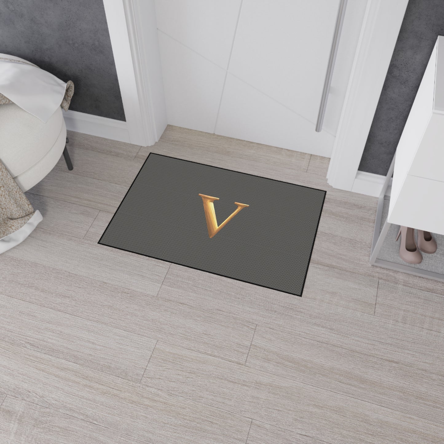 Monogram V Heavy-Duty Floor Mat