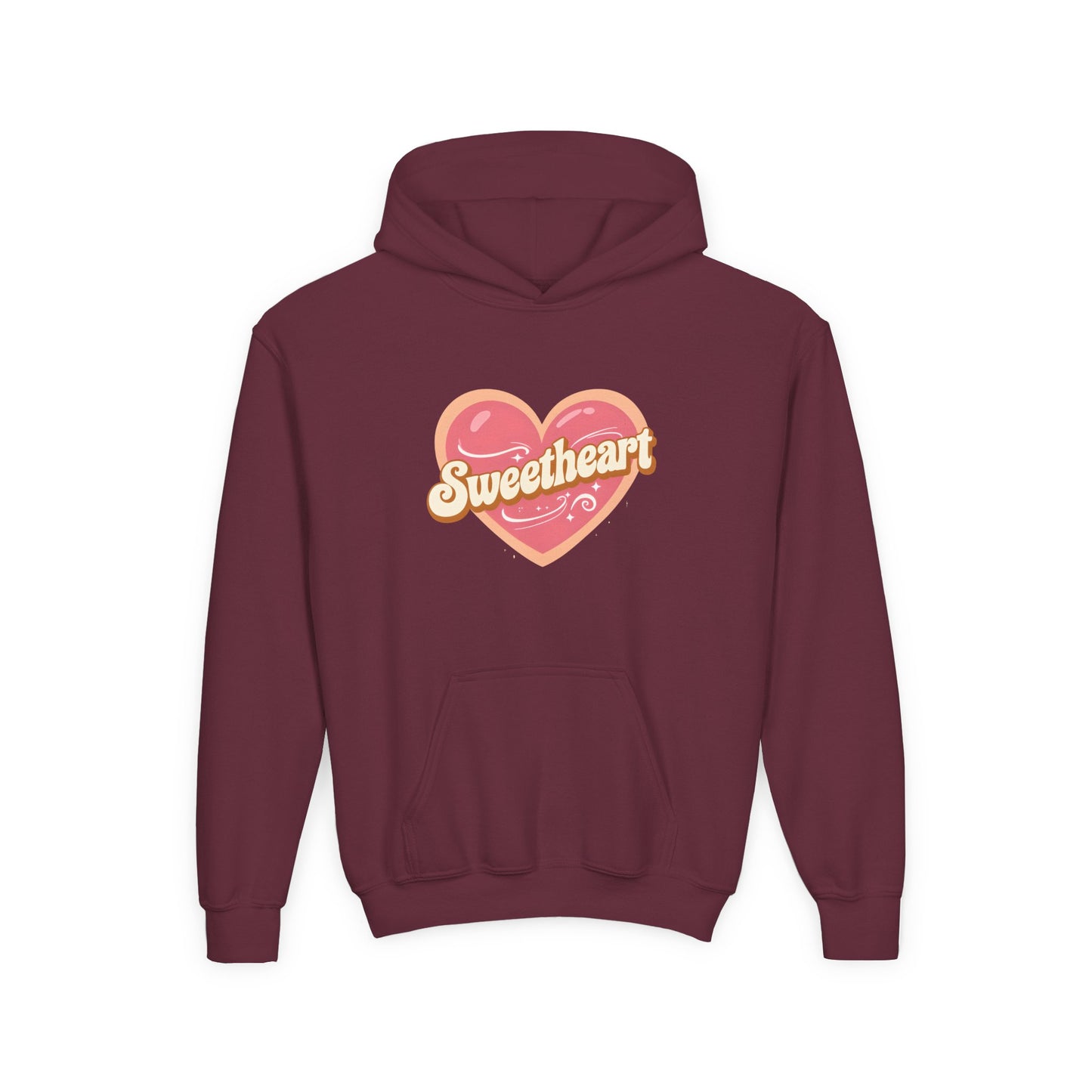 Sweetheart Heart Graphic Hoodie | Youth sweatshirt