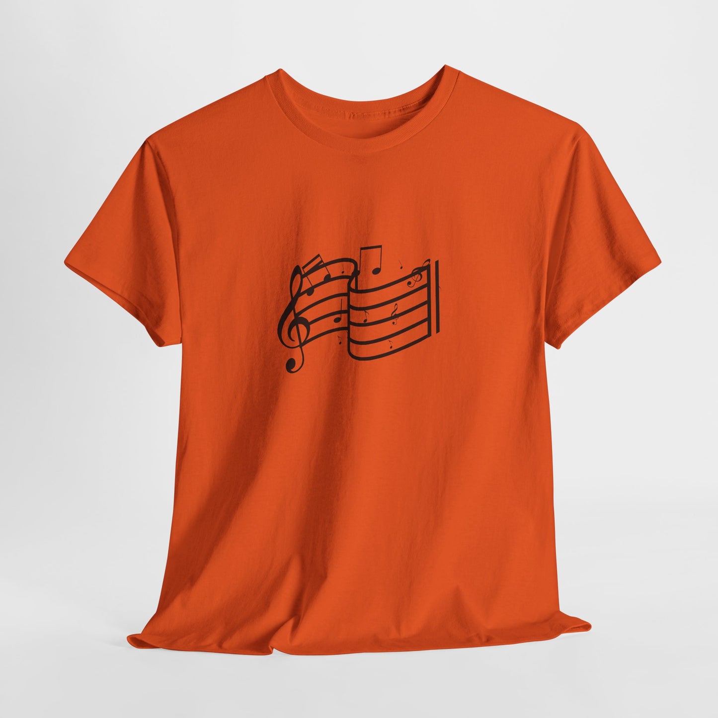 Music Notes T‑Shirt — Minimalist Sheet Music Tee for Musicians & Music Lovers