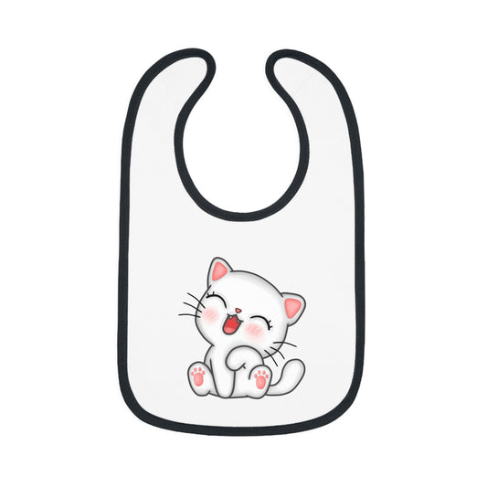Cute Cat Baby Bib, Adorable Baby Accessories, Cat Lover Gift, Toddler Feeding Essential, Baby Shower Present, Fun Mealtime Gear
