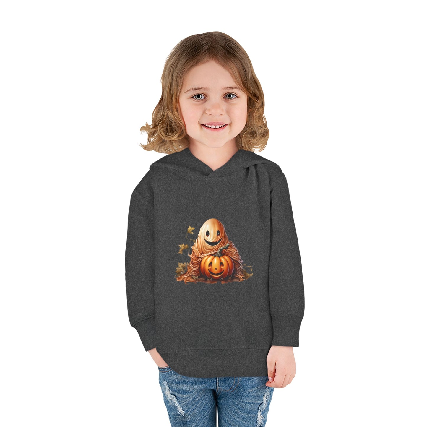 Halloween Toddler Hoodie, Cozy Pullover for Kids, Cute Fleece Sweatshirt, Perfect Fall Gift, Pumpkin Design