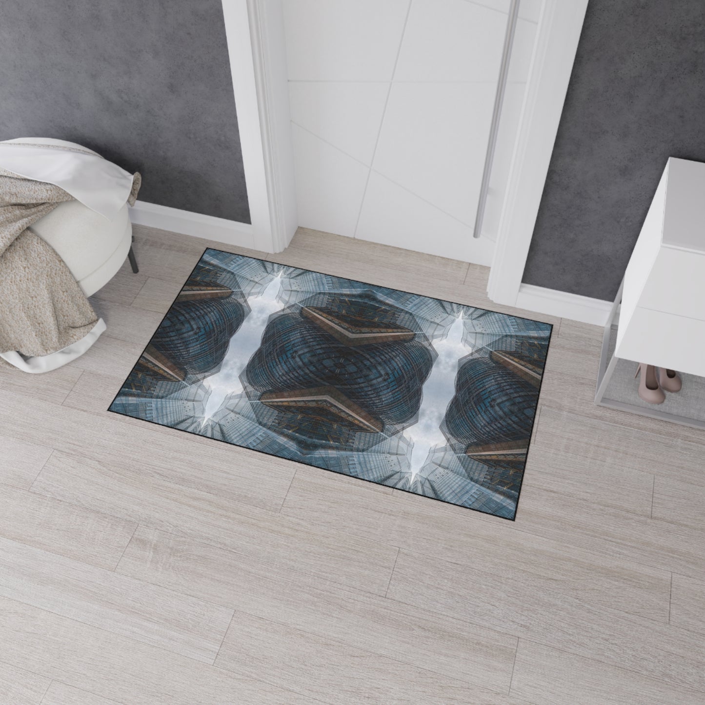 Industrial Urban Pattern Floor Mat — Heavy Duty Entry Rug