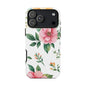 Floral Tough Phone Case — Pink Peony Protective Phone Cover