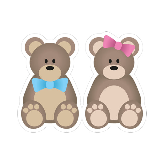 Cute Bear Kiss-Cut Stickers | Adorable Decor for Kids, Scrapbooking, Laptops, Party Favors, Gift Wrapping
