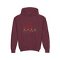 Youth Christmas Gnome Hoodie - "Merry Christmas" Holiday Kids Sweatshirt