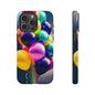 Colorful Balloon Tough Phone Case — Vibrant Party Balloons Protective Cover