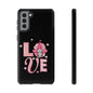 Love Gnome Phone Case — Cute Pink Heart Valentines Protective Case