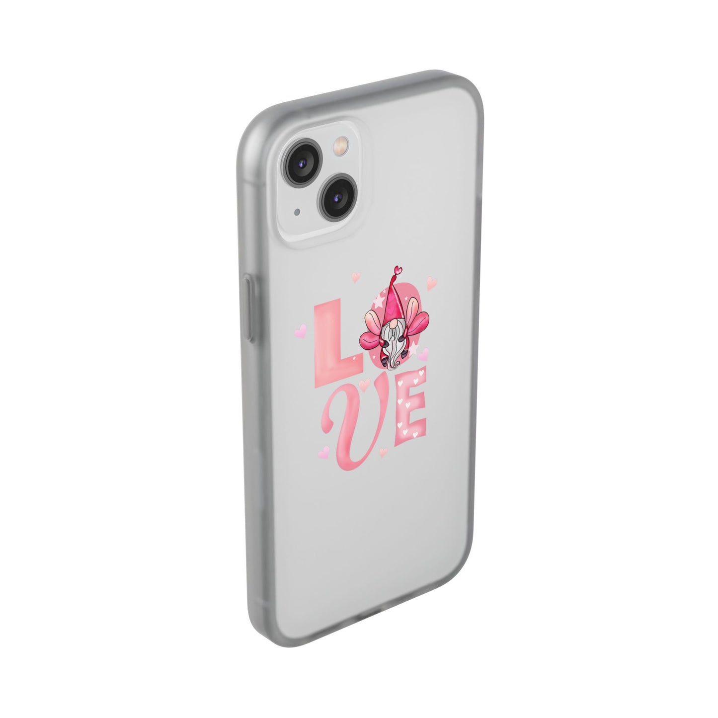 Love Gnome Phone Case — Cute Pink Valentine Flexi Case
