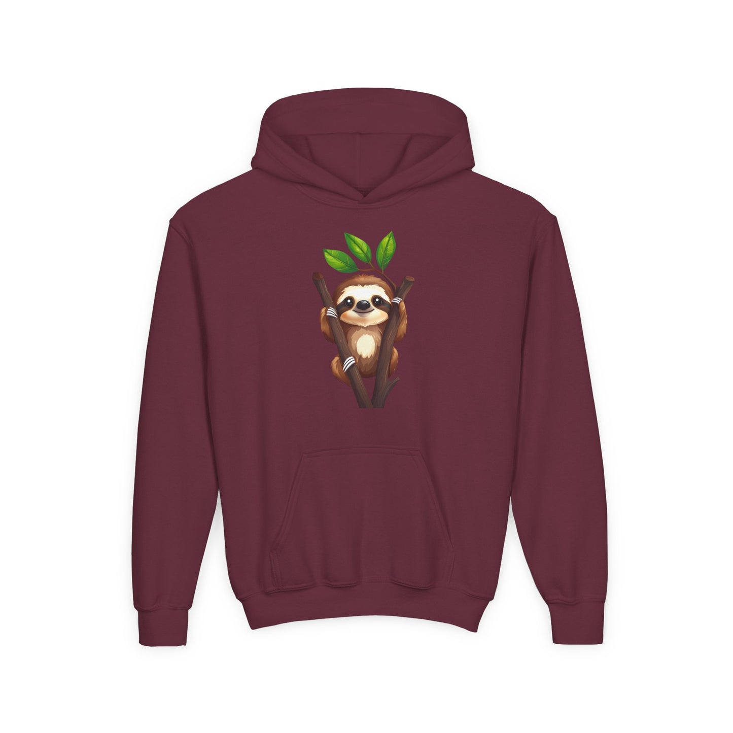 Cute Sloth on Branch Hoodie | Kids Sweatshirt