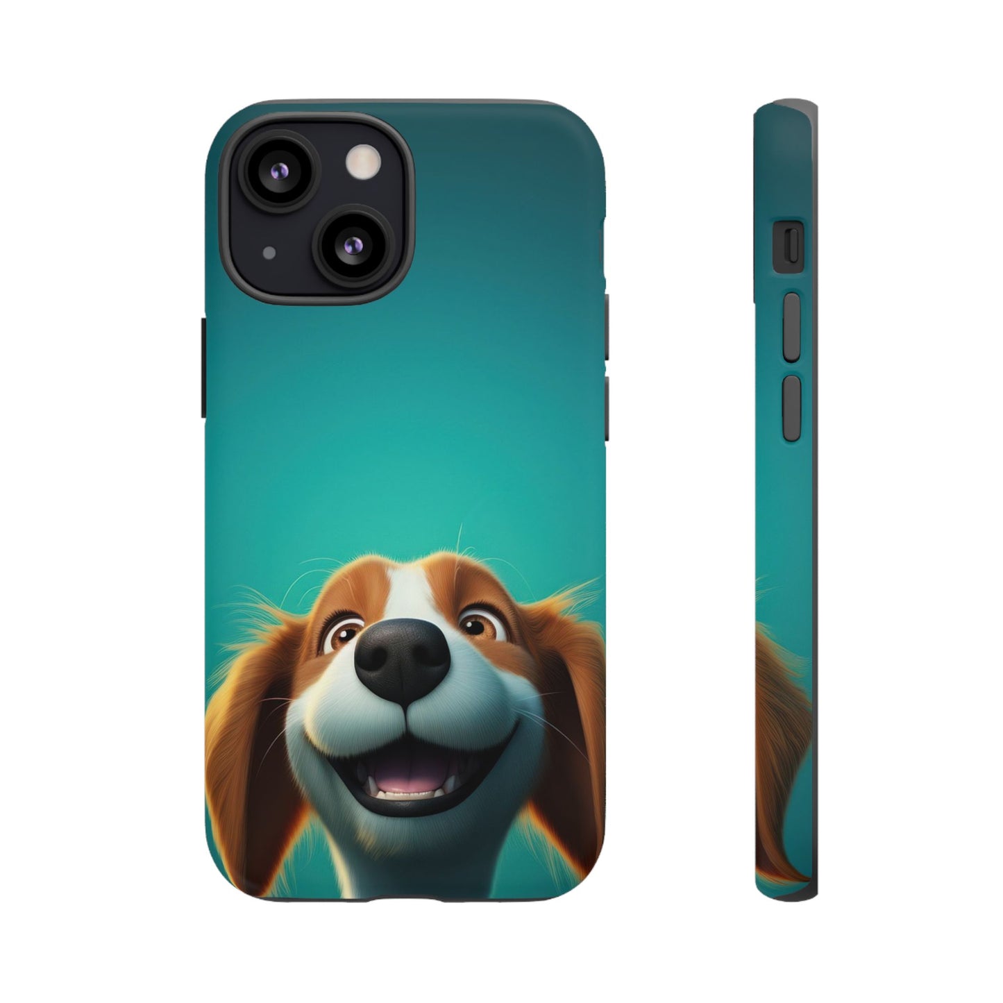 Happy Dog Phone Case — Cute Cartoon Puppy Protective Phone Cover