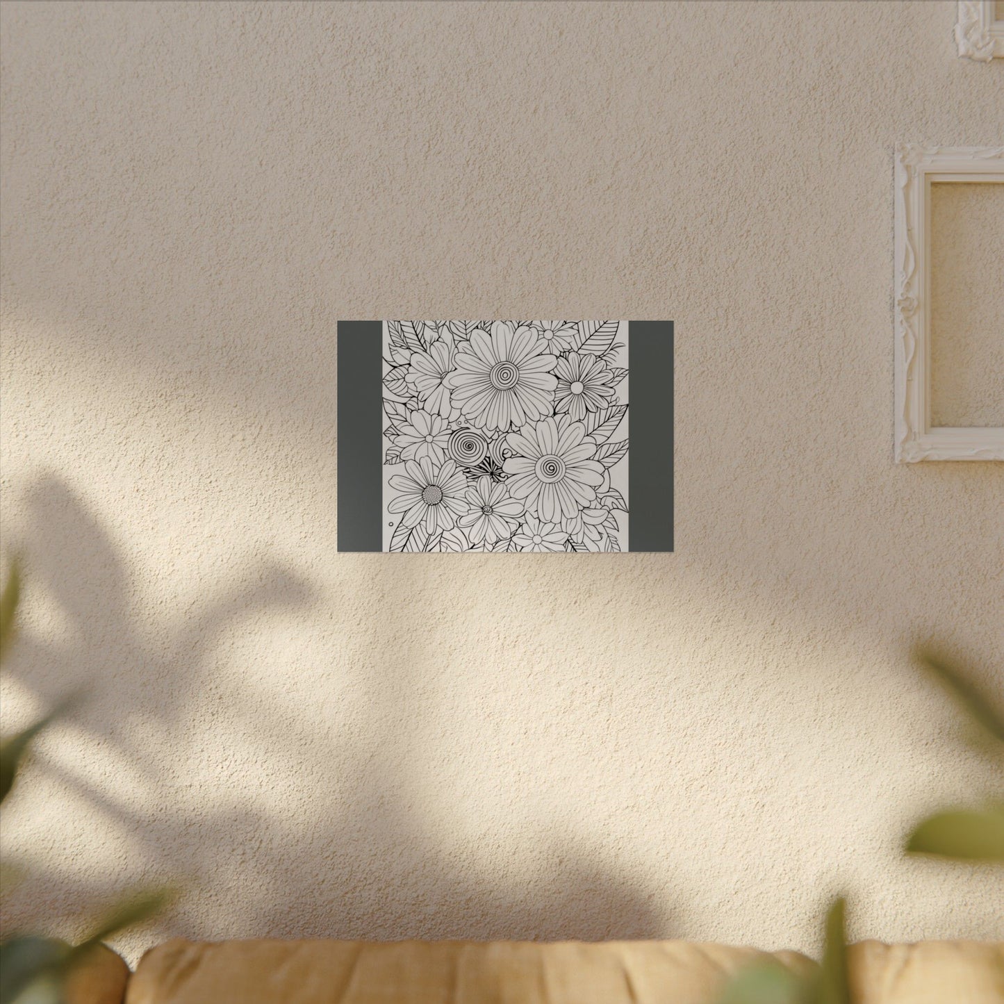 COLOR IT YOURSELF  Line Art Poster — Textured Matte Print