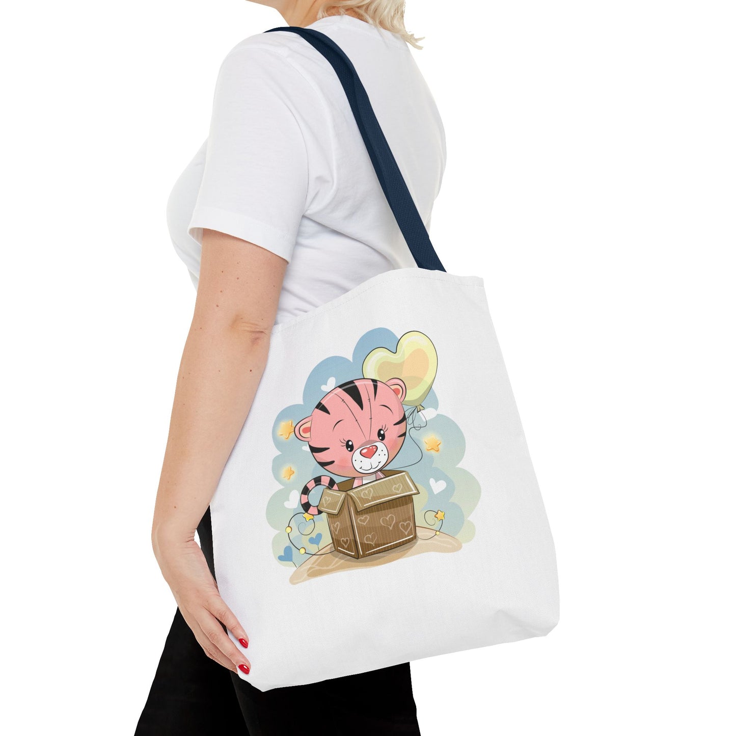 Cute Tiger Tote Bag Cute Shopping Bag, Eco-Friendly Tote, Kids' Tote