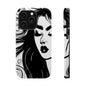 Artistic Black & White Portrait Phone Case — Magnetic Impact-Resistant