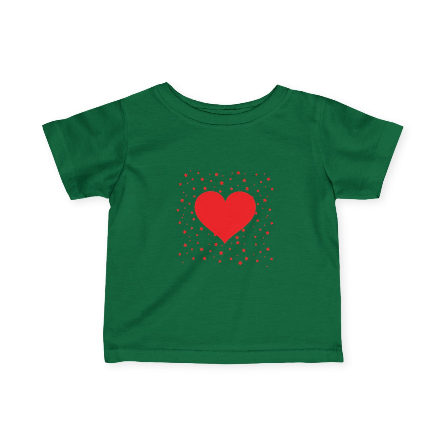 Infant Tee – Red Heart Confetti Baby Shirt