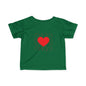 Infant Tee – Red Heart Confetti Baby Shirt
